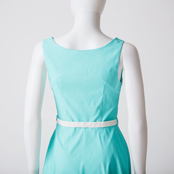 VooDoo Vixen Aqua pinup summer swing dress NWOT - Picture 7 of 10